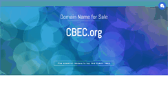 Desktop Screenshot of cbec.org