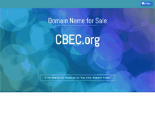 Tablet Screenshot of cbec.org